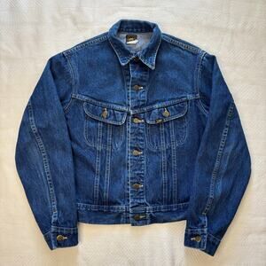 Vintage 90s Lee Rider Made in USA Denim Trucker Jacket